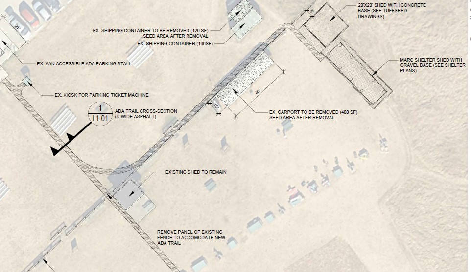 Shed Pavilion Location